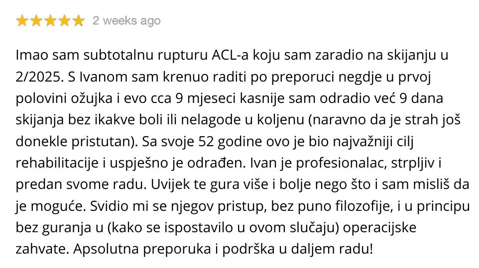 acl i skijanje